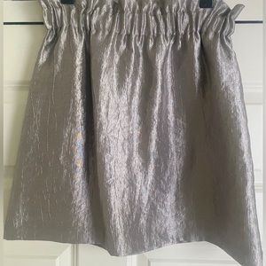 H&M Silver Metallic Skirt